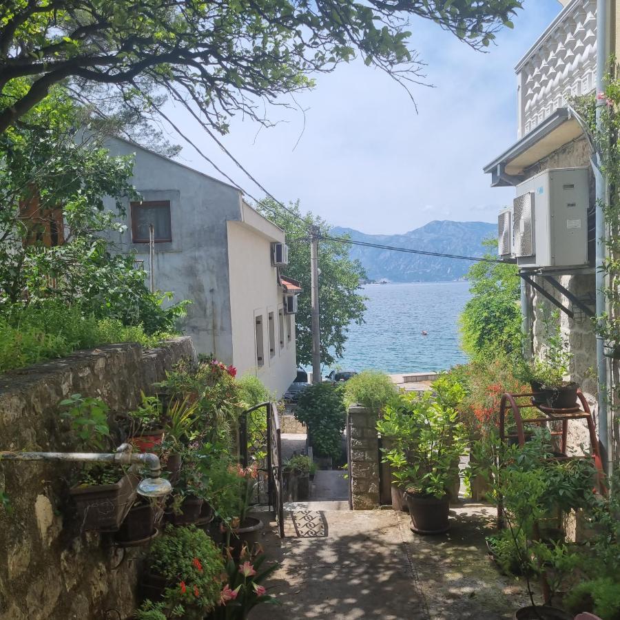 Apartment On The Shore Of The Bay Of Kotor With Free Wi-Fi Dış mekan fotoğraf